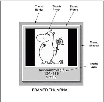 Figure showing anatomy of a framed montage